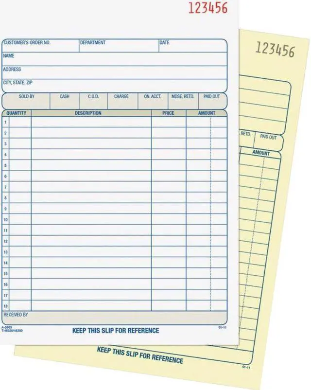 Alt view image 14 of 17 - Adams Carbonless Sales Order Books