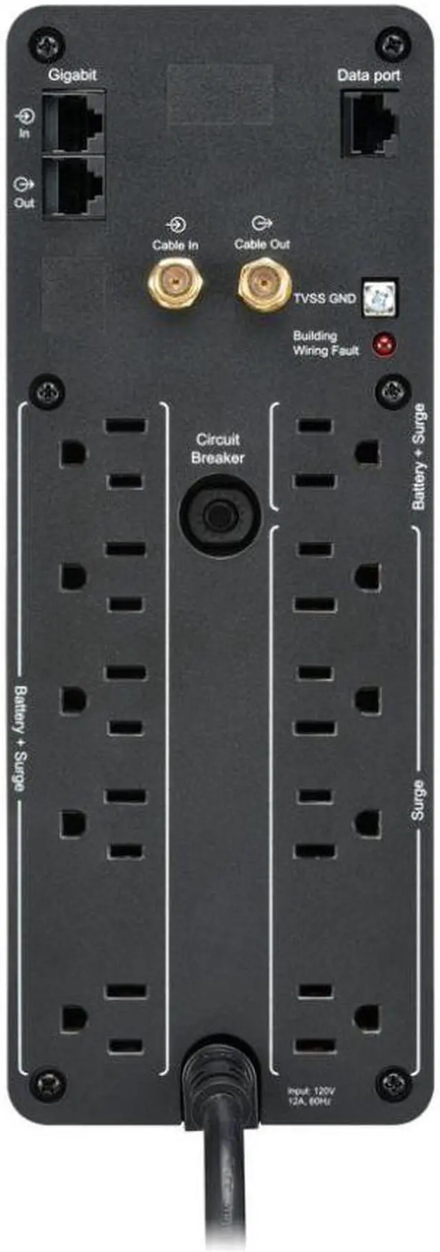 Alt view image 4 of 8 - APC Back-UPS Pro BN 1350VA Battery Backup & Surge Protector