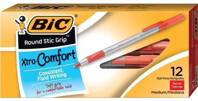 Alt view image 6 of 8 - Bic Ultra Round Stic Grip Pens