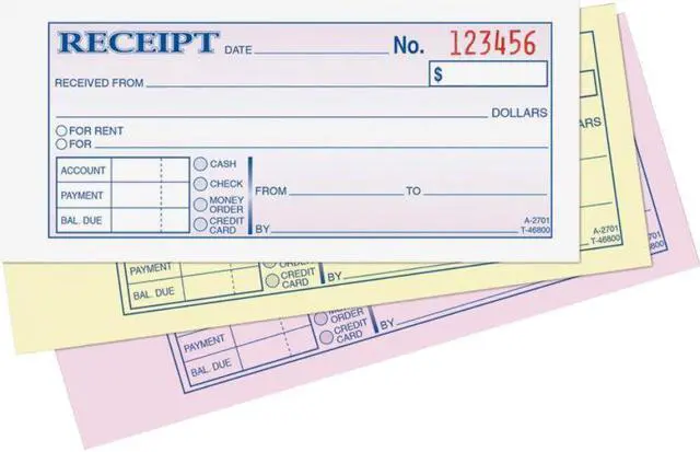 Alt view image 6 of 9 - Adams Carbonless Receipt Book
