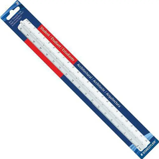 Alt view image 5 of 11 - Staedtler Mars 12" Architect Triangular Scale (987 19-31BK) 274746