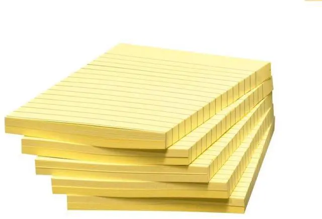 Alt view image 5 of 20 - 3M 6605PK Bonus Pack, 4 x 6, Lined, Canary Yellow, 5 100-Sheet Pads/Pack