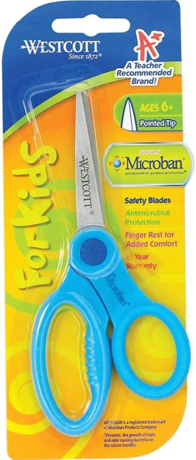 Alt view image 14 of 17 - Westcott Kids Scissors With Antimicrobial Protection Assorted Colors 5" Pointed