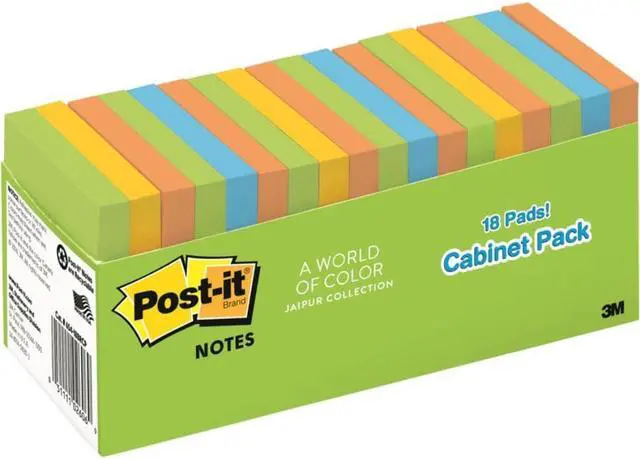 Alt view image 10 of 20 - Post-It Notes Note,3x3,18pad Cab,Brites 65418BRCP