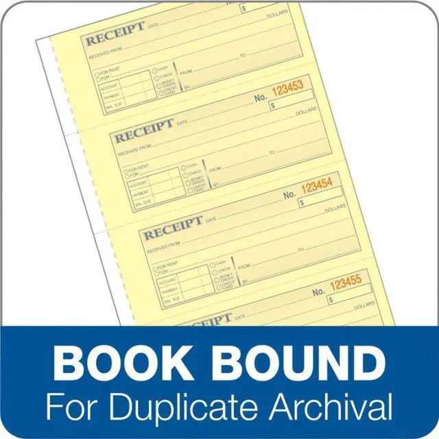 Alt view image 7 of 9 - Adams Carbonless Receipt Book