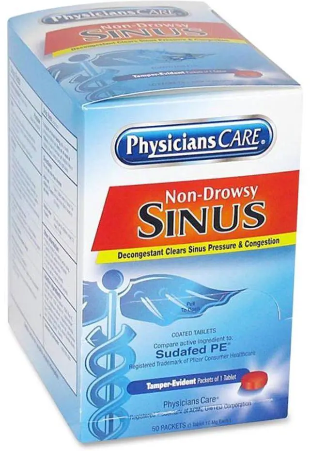 Alt view image 9 of 20 - PhysiciansCare First Aid,Sinus Tablet,Oe 90087