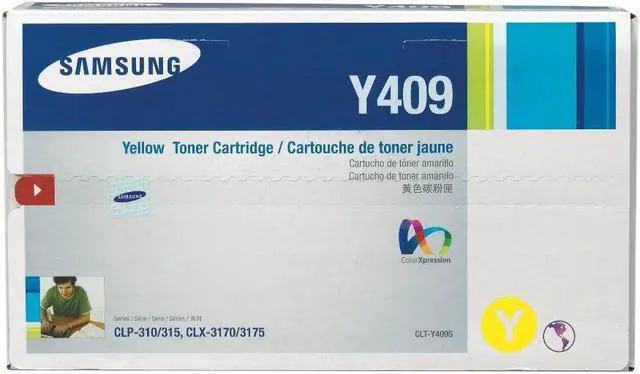 Alt view image 9 of 14 - Samsung CLT-Y409S Toner Cartridge - Yellow