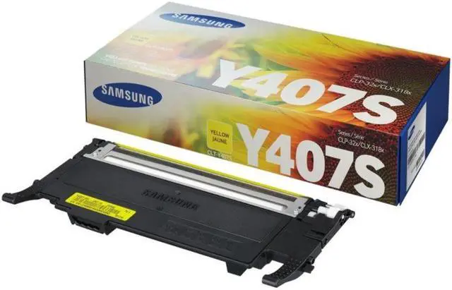 Alt view image 6 of 8 - Yellow Toner Cartridge for Samsung CLT-Y407S CLP-320, CLP-320N, CLP-325, CLP-325W, CLX-3180, CLX-3185, CLX-3185FN, CLX-3185FW, CLX-3185N, Genuine Samsung Brand