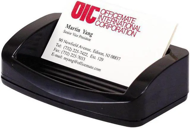 Alt view image 5 of 15 - OFFICEMATE 22332 Business Card/Clip Holder