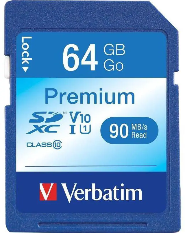 Alt view image 2 of 19 - Verbatim 44024 Class 10 Premium SDXC Card (64GB)