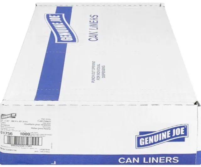 Alt view image 7 of 18 - Genuine Joe High Density Can Liners 16 Gal 24"X33" 1000/CT CL 01756