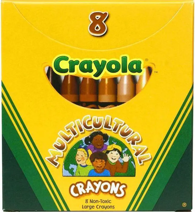 Alt view image 4 of 6 - Crayola Large Multicultural Crayon  Assorted Ink - 8 / Box