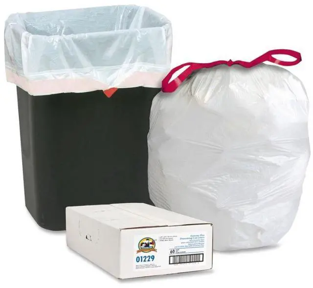 Alt view image 2 of 14 - Genuine Joe Trash Can Liners 13 Gal. 0.9mil 24"x25-1/8" 60/CT WE 01229
