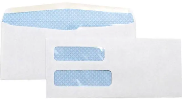 Main image of Business Source Double Window Envelope No. 10 4-1/8"x9-1/2" 500/BX White 36694