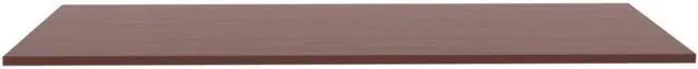 Alt view image 5 of 16 - Lorell Adjustable Height Tabletop 24"x60"x1" Mahogany 59605