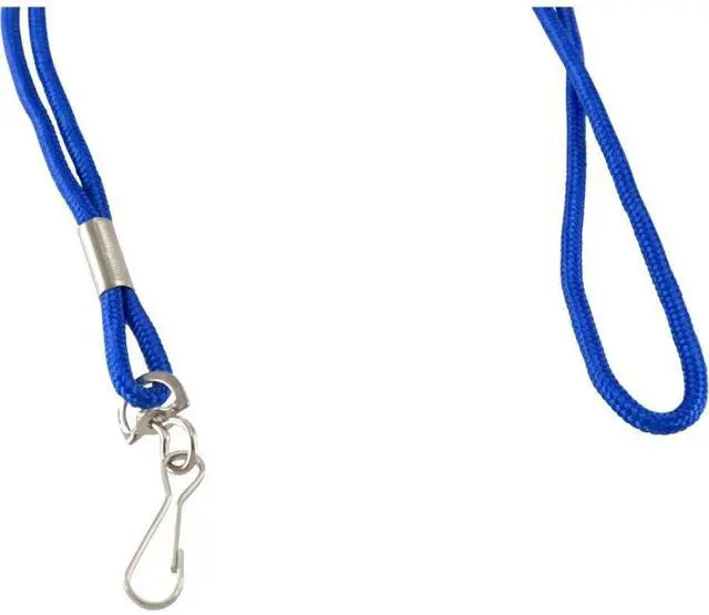 Alt view image 10 of 19 - Baumgartens Standard Lanyard With Hook 36" L Nylon Blue 68903