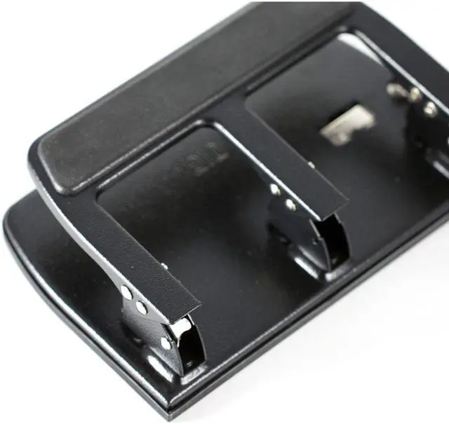Alt view image 4 of 20 - Officemate Heavy-Duty Punch 3HP 9/32" Holes 40 Sht Cap. Metal Black 90089