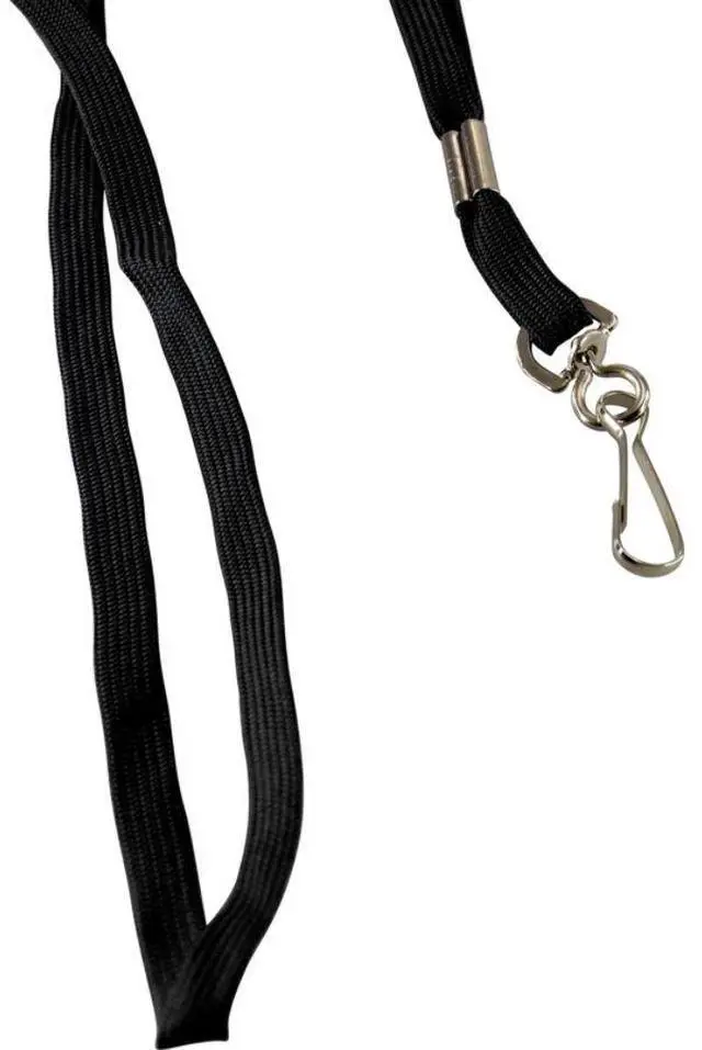 Alt view image 8 of 17 - Baumgartens Flat Lanyards With Hook 36" L 100/BX Black 65619