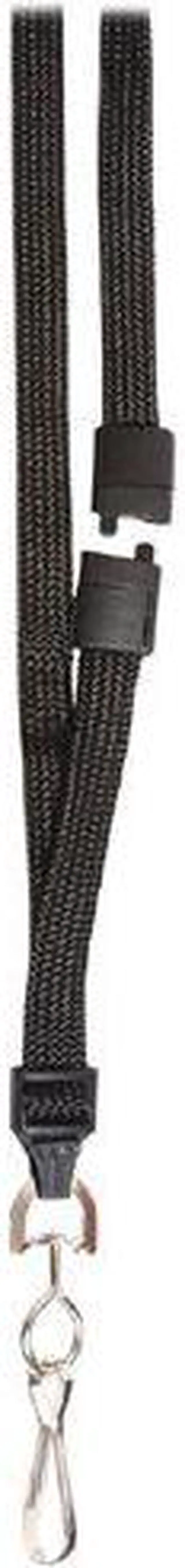 Alt view image 4 of 13 - SICURIX Plastic Hook Breakaway Lanyard - 12 / Pack - 36" Length - Black - Nylon, Plastic, Steel