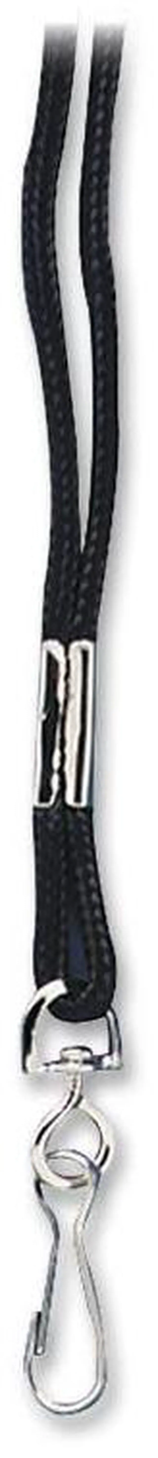 Alt view image 2 of 13 - Baumgartens Standard Lanyards, w/Hook, 36" L, 12/PK, Black 68939