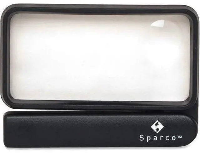 Alt view image 5 of 7 - Sparco Rectangular Magnifier 2X Main W/4X Bifocal 2"x4" Black 01877