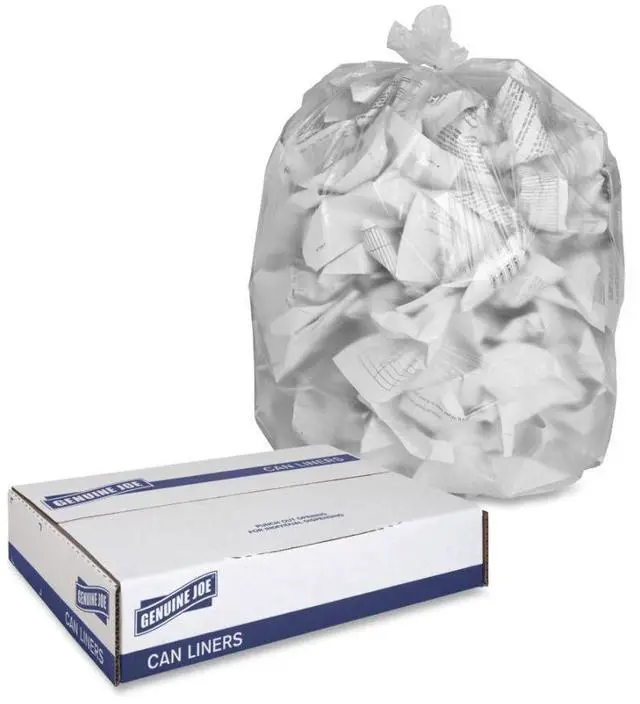 Alt view image 7 of 13 - Genuine Joe High Density Can Liners 55-60 Gal 38"X60" 200/CT CL 01759