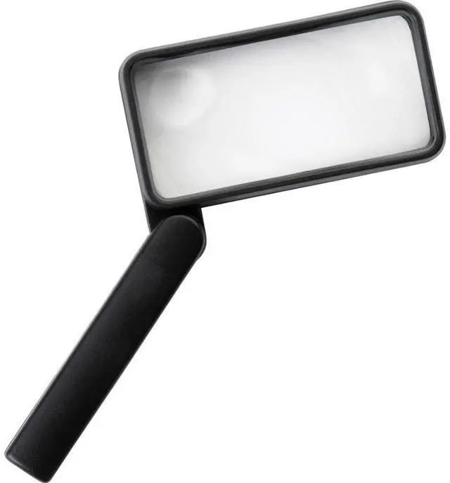 Alt view image 3 of 7 - Sparco Rectangular Magnifier 2X Main W/4X Bifocal 2"x4" Black 01877