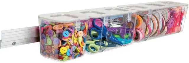 Alt view image 5 of 12 - Deflecto Caddy Organizer System Stackable 16"W x 11"L x 22-1/4"H AST 329003BB