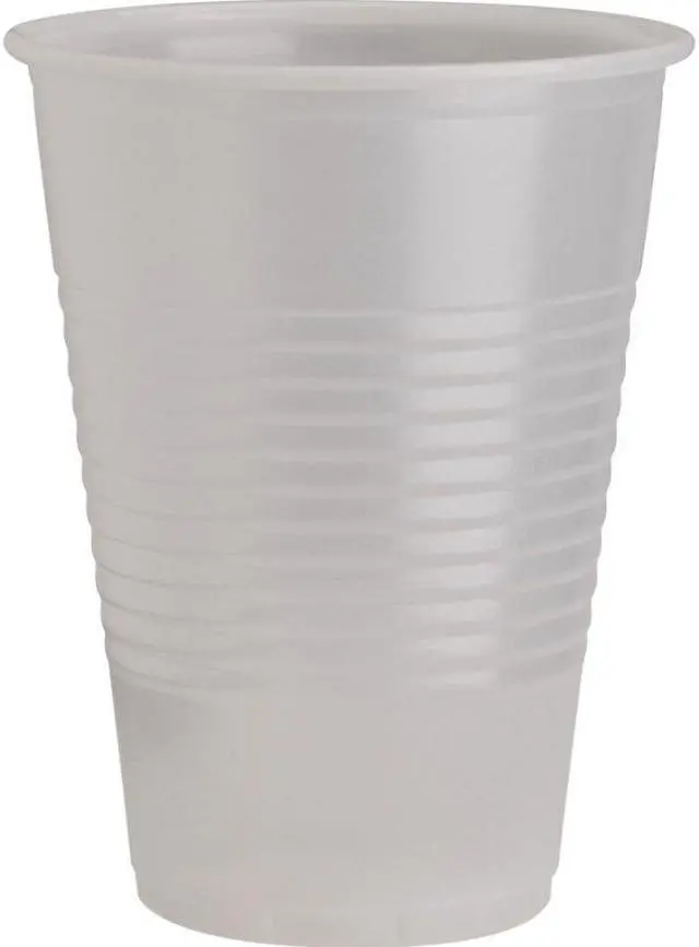 Alt view image 4 of 12 - Genuine Joe Plastic Cup 9 oz 2400/CT Translucent 10434
