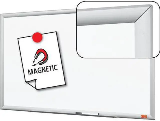 Alt view image 8 of 12 - 3M MMMDEP3624A Porcelain Marker Board- Steel Backed- 3ft.x2ft.- Aluminum