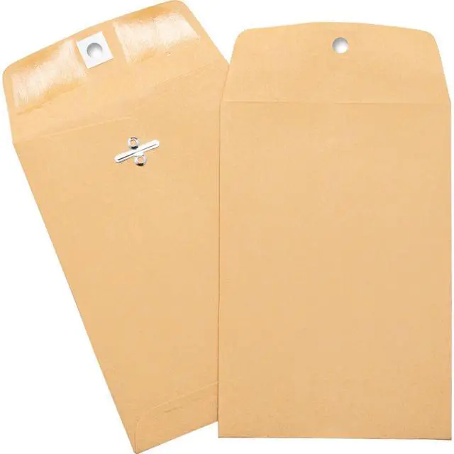 Alt view image 2 of 6 - Business Source Hvy-duty Clasp Envelopes 5"x7-1/2" 100/BX Brown Kraft 36672