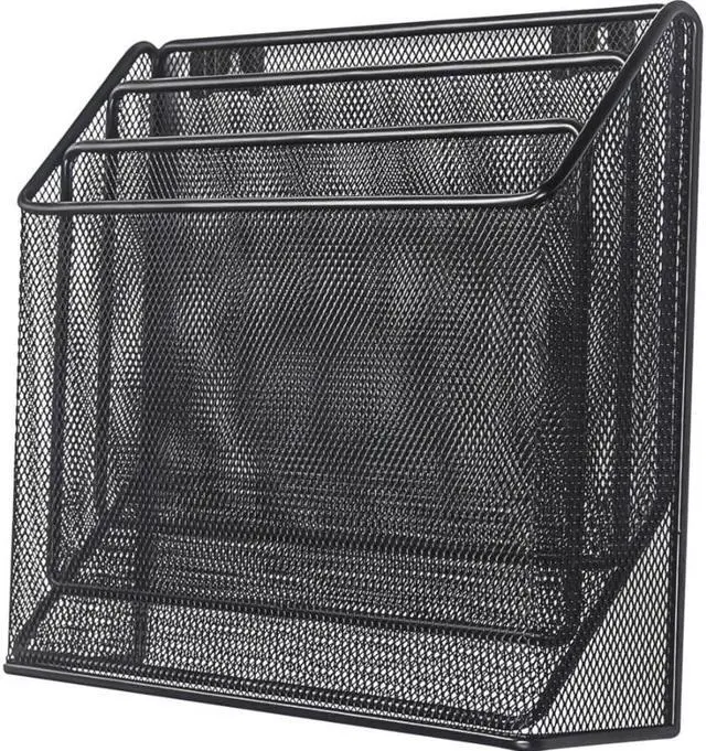 Alt view image 3 of 6 - Lorell Organizer 3-Tier 12-3/4"Wx3-1/2"Dx11-1/2"H Black 84138