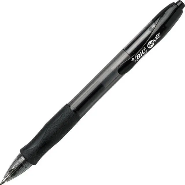 Alt view image 7 of 20 - Bic Gel-ocity Retractable Gel Pen Black Ink .7mm Medium Dozen RLC11BK