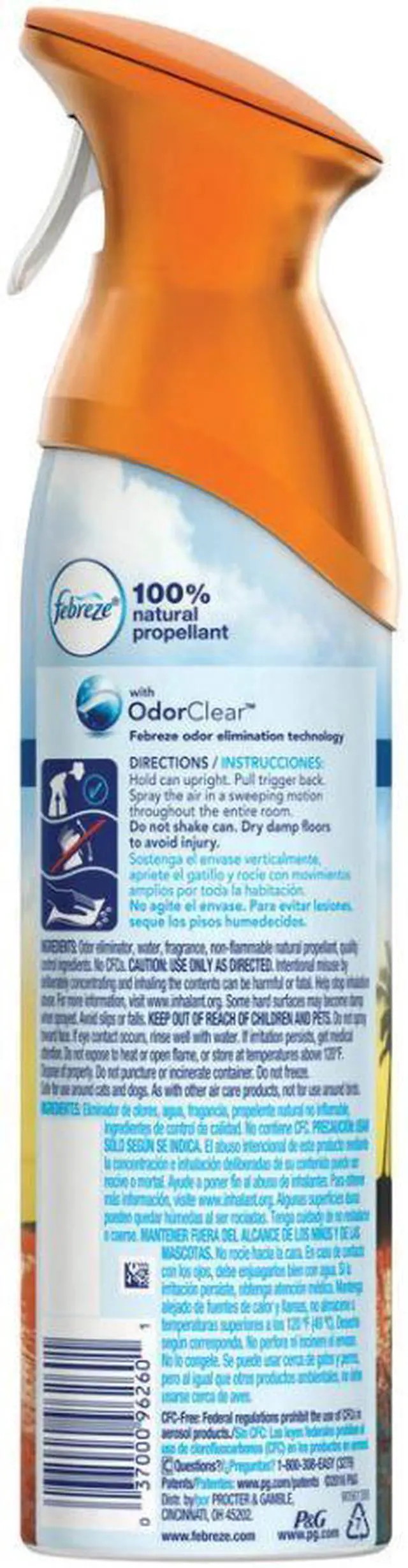 Alt view image 6 of 20 - Febreze AIR Hawaiian Aloha 8.8 oz Aerosol 96260EA