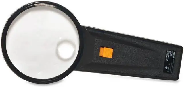 Alt view image 2 of 8 - Sparco Illuminated Magnifier Round 2X Main/4X Bifocal 3" Dia. BK 01878