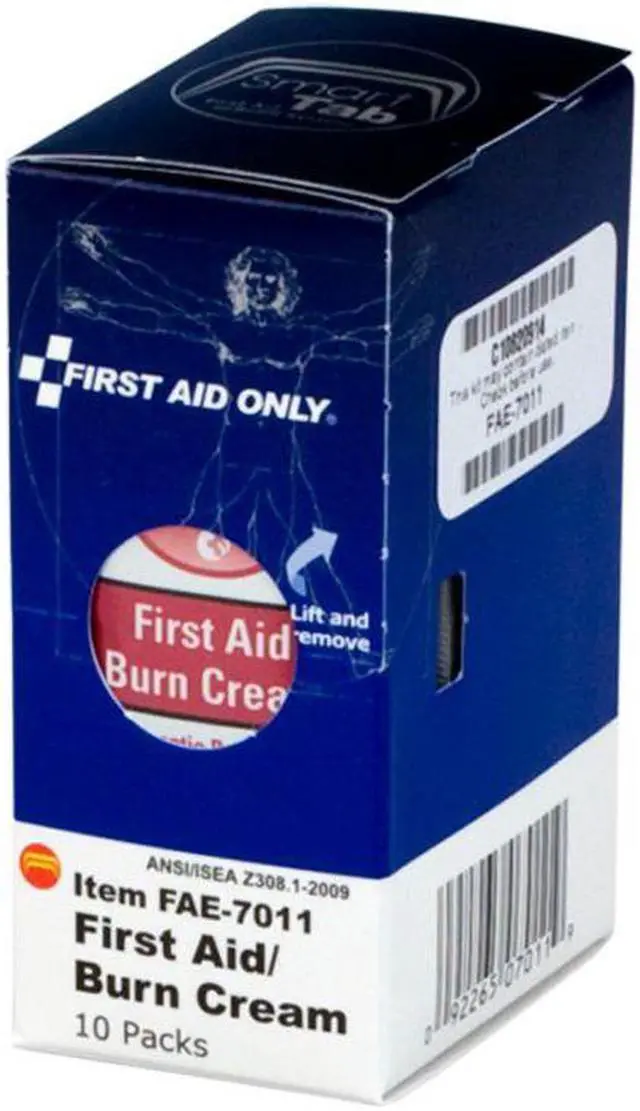 Alt view image 8 of 19 - First Aid Only Inc First Aid Burn Cream 10/PK White FAE7011