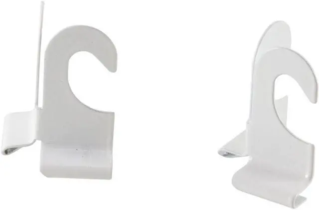 Alt view image 2 of 10 - Baumgartens Suspended Ceiling Hooks, 2" Long, 2/PK, White 54510