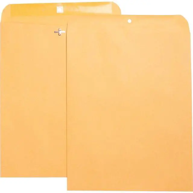 Alt view image 5 of 9 - Business Source Hvy-duty Clasp Envelopes 11-1/2"x14-1/2" 100/BX Brown Kraft