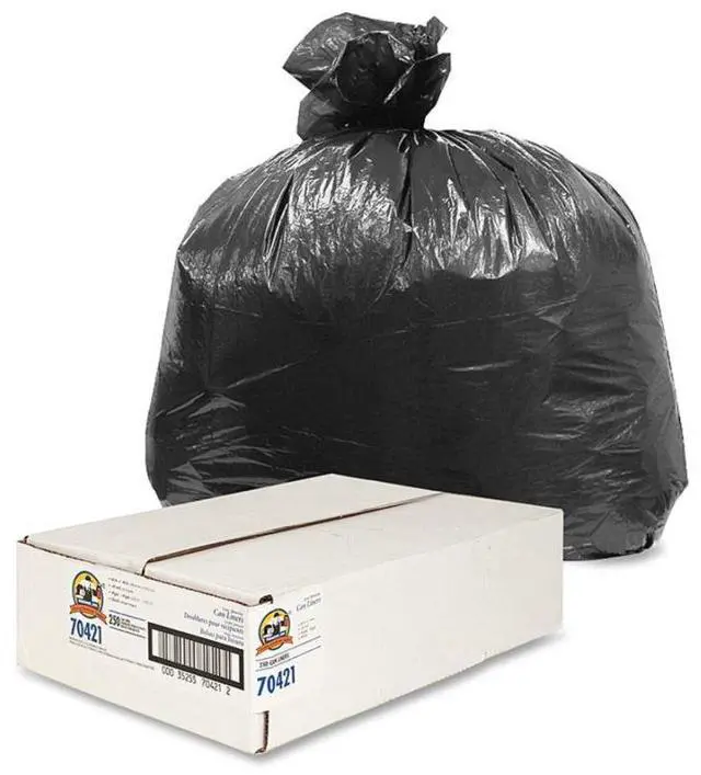Alt view image 3 of 10 - Genuine Joe Can Liners 40-45 Gallon .45 mil 40"x46" 250/CT 70421