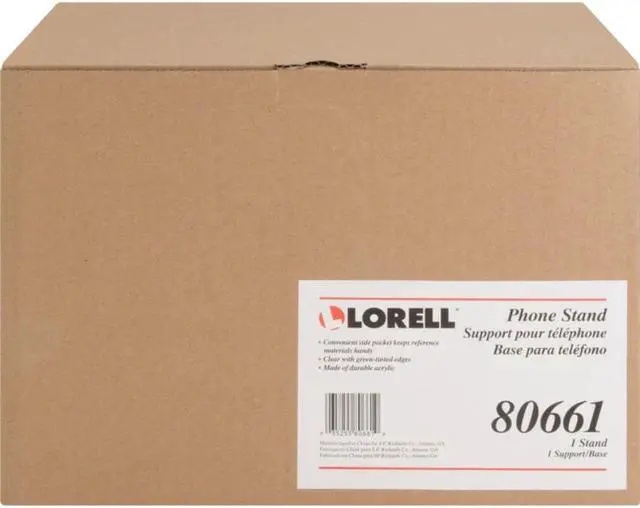 Alt view image 8 of 20 - Lorell Phone Stand 11"x10"x5-1/2" Clear/Green 80661