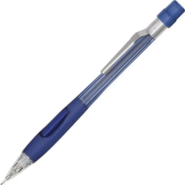 Alt view image 4 of 11 - Pentel Quicker Clicker Mechanical Pencil 0.7 mm Transparent Blue Barrel PD347TC