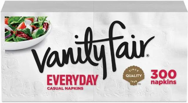 Alt view image 4 of 7 - Vanity Fair VanityFair Everyday Napkins - 2 Ply - White - Paper - Soft, Strong, Absorbent - For Breakfast, Dinner - 300