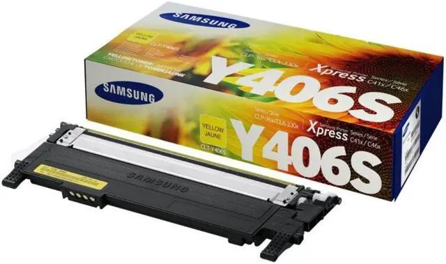 Alt view image 8 of 9 - Samsung CLT-Y406S Yellow Toner Cartridge