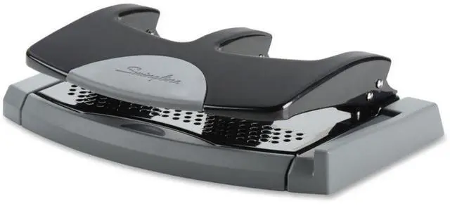 Alt view image 12 of 20 - Swingline 45-Sheet SmartTouch Three-Hole Punch 9/32" Holes Black/Gray 74136