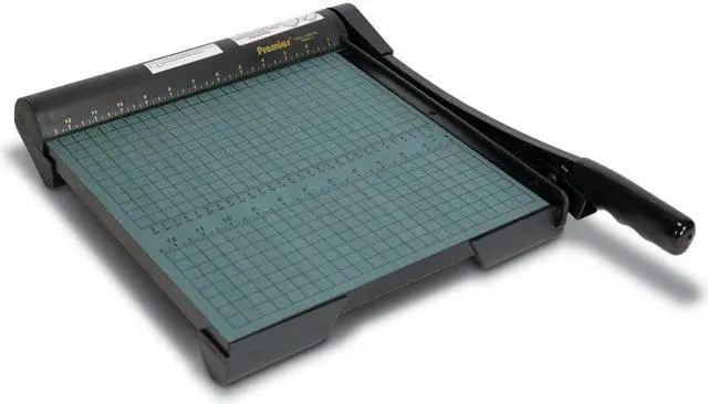 Alt view image 3 of 14 - Premier The Original Green Paper Trimmer 20 Sheets Wood Base 12 1/2"x 12" W12