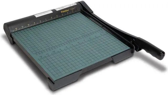 Alt view image 4 of 14 - Premier The Original Green Paper Trimmer 20 Sheets Wood Base 12 1/2"x 12" W12