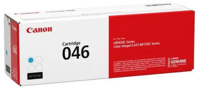 Alt view image 10 of 20 - Canon Genuine Toner, Cartridge 046 Cyan (1249C001), 1 Pack Color imageCLASS MF735Cdw, MF733Cdw, MF731Cdw, LBP654Cdw Laser Printers
