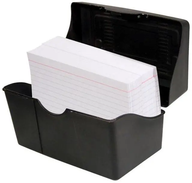 Alt view image 2 of 6 - Advantus Corp. AVT45003 Index Card Holders- 5in.x8in.- Black