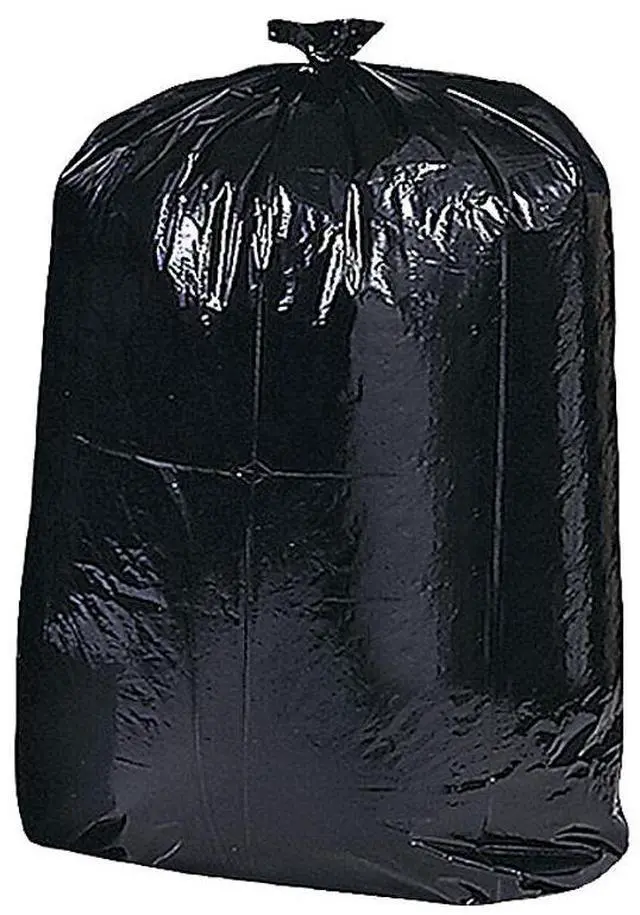 Alt view image 4 of 11 - Genuine Joe Heavy-Duty Trash Bags 2.5 Mil 42 Gallon 33"x48" 20/PK Black 02311