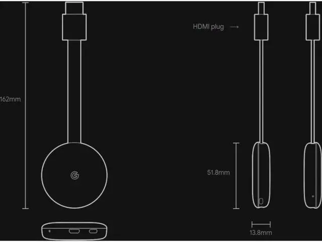Alt view image 15 of 20 - Google GA00439-US Chromecast Streaming Media Player - Charcoal